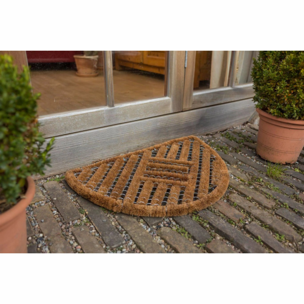 Půlkruhá rohožka Astra Coco Brush, 40 cm x 60 cm