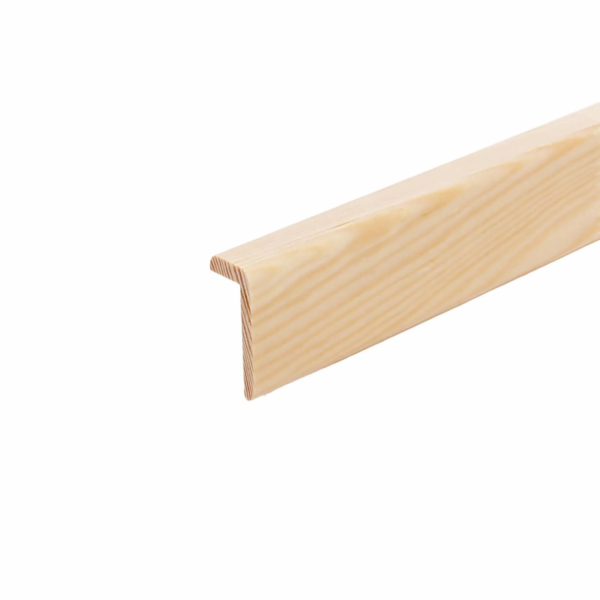 Úhlová lišta Döllken, borovice, surová, 20 mm x 60 mm x 2...