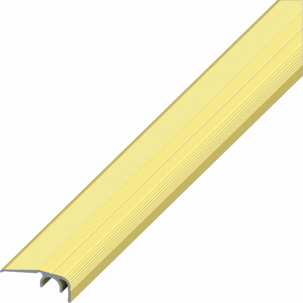 Hliníkový koncový profil Clipstech 32 x 12,5 mm 1 m mosaz