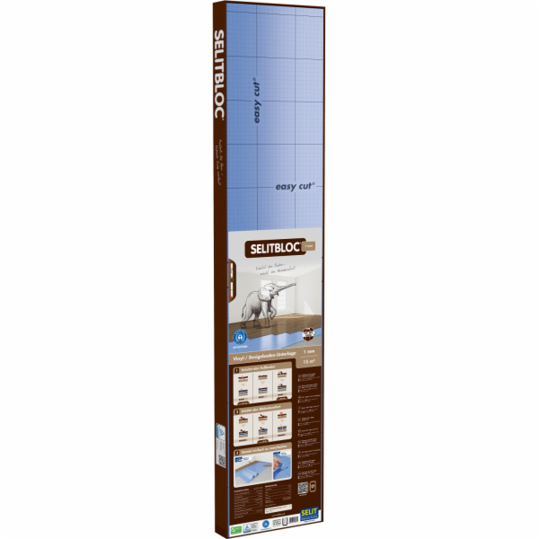 Kročejová zvuková izolace Selitbloc® 1mm vinylová designo...