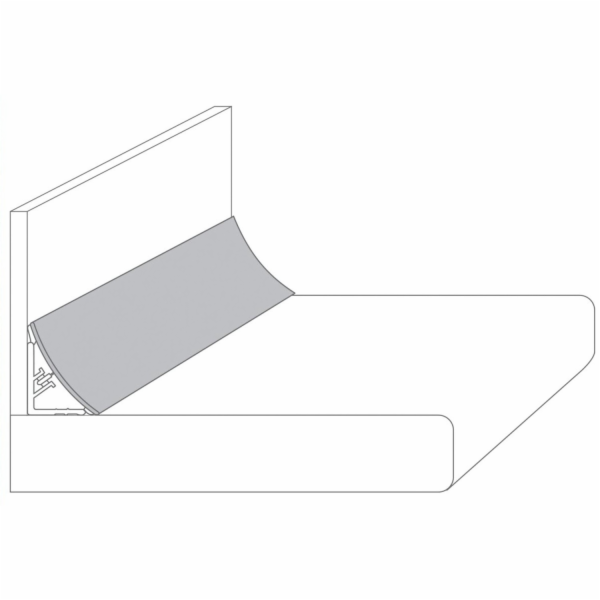 Nástěnná lišta Plus 59 cm x 3 cm Rustikální borovice (KIR...
