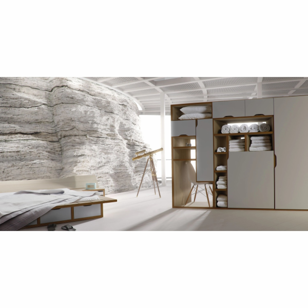 Dekorativní dřevotříska, bílá, 140 cm x 103 cm x 1,6 cm