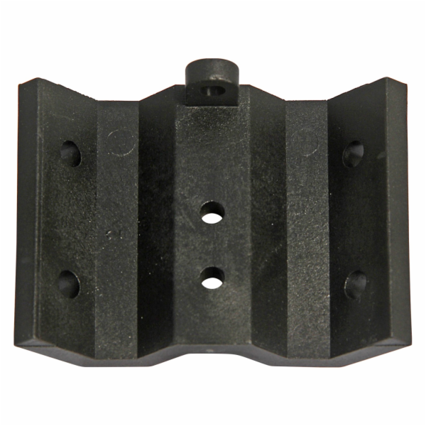 Kování rámu, plastové, černé, 4 kusy