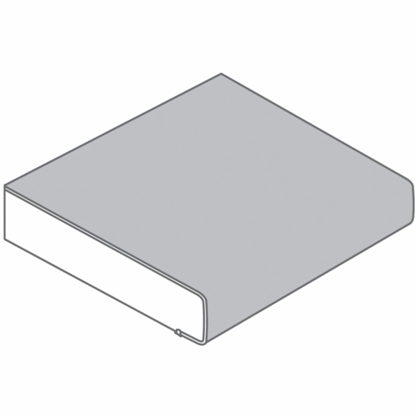 Betonová pracovní deska, bílá, 60 cm x 3,9 cm, prodává se...