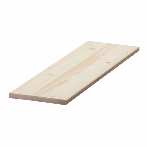 Lepené smrkové dřevo 200 cm x 30 cm x 1,8 cm