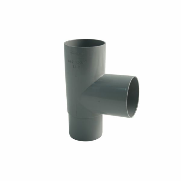 Odbočka svodu Marley 87 stupňů DN 53/53 Šedá