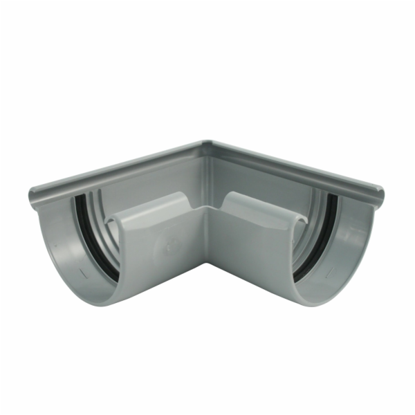 Vnější roh okapu Marley RG 125 šedý