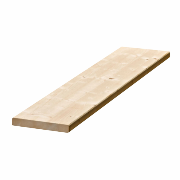 Lepené smrkové dřevo 200 cm x 30 cm x 2,8 cm
