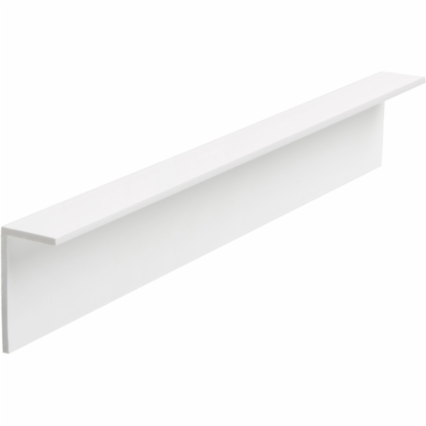 Úhlový profil 40 x 20 mm, užitná délka 217,5 cm, bílý