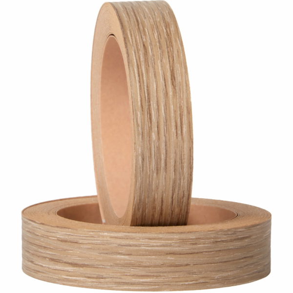 Samolepicí hranová páska, 5 m x 19 mm, dub sonoma