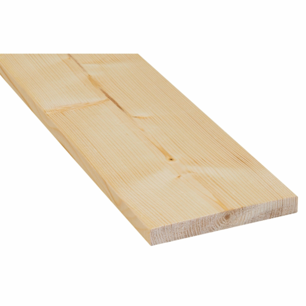 Hoblovaná a zkosená smrková/jedlová deska s hranami, 18 m...
