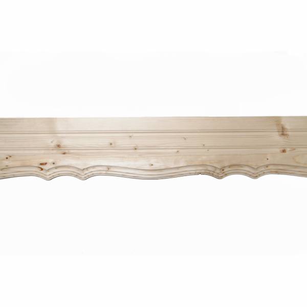Dekorativní lišta s ozdobným zkosením, smrk, 2500 mm x 19...