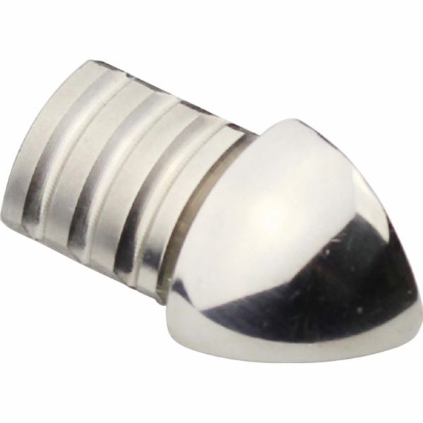 Rohový čtvrtkruhový koncový profil, leštěná nerezová ocel...