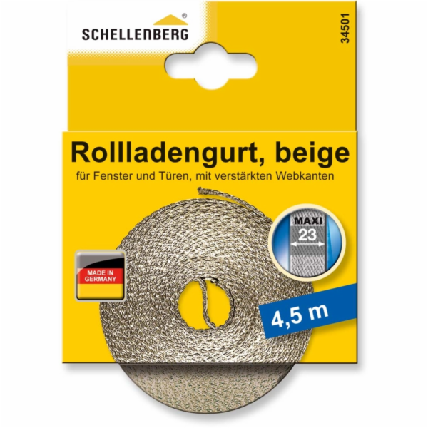 Schellenberg Maxi roletový popruh 23 mm 4,5 m béžový
