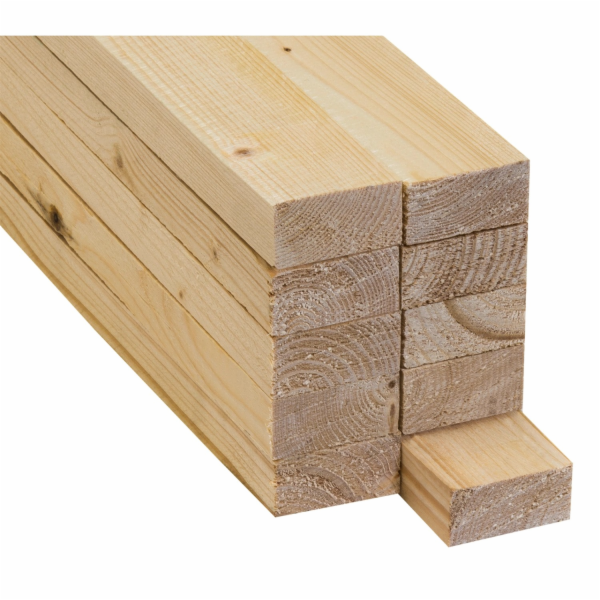 Smrková/jedlová lať, hrubě řezaná, 24 mm x 48 mm x 2000 mm