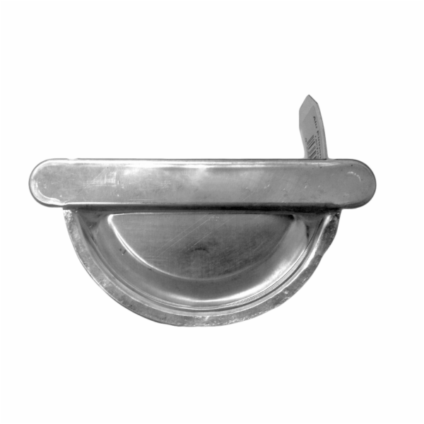 Koncovka okapu RG 75 pravá s přírubou, hliníková