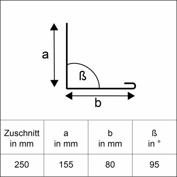Úhlový držák s okapnicí, přírodní hliník, řezaný na míru ...