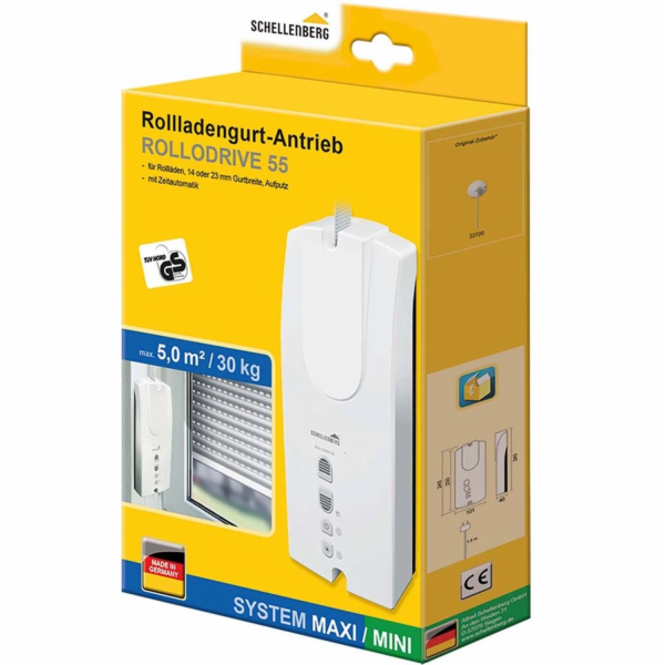 Řemenový pohon rolet Schellenberg RolloDrive 55