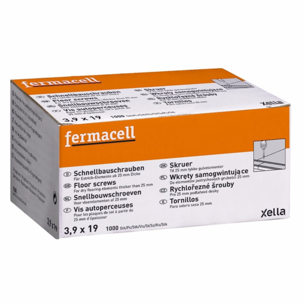 Šrouby Fermacell do sádrokartonu 3,9 mm x 19 mm 1000 kusů