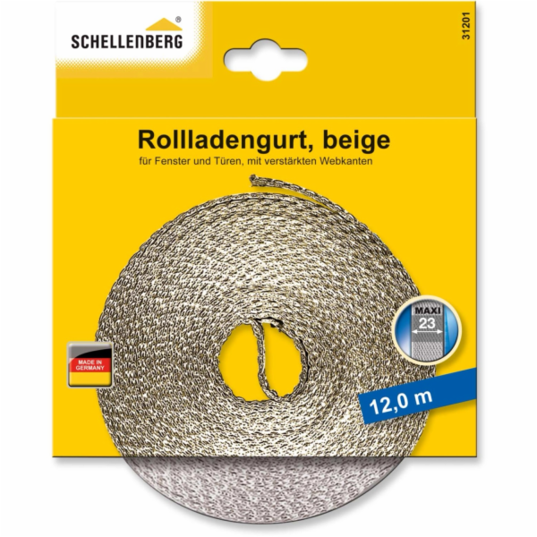 Schellenberg Maxi roletový popruh 23 mm 12 m béžový