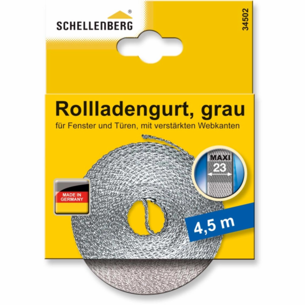 Schellenberg Maxi roletový popruh 23 mm 4,5 m šedý