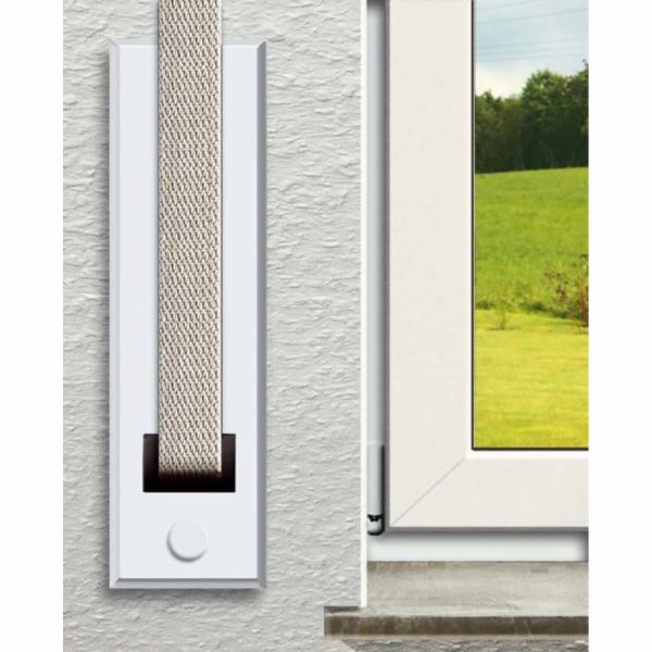 Kryt navíječe rolet Schellenberg Standard Maxi 135 mm bílý