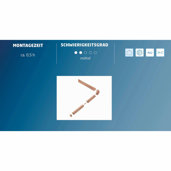 Kompletní sada madla z masivního bukového dřeva, O 52 mm ...