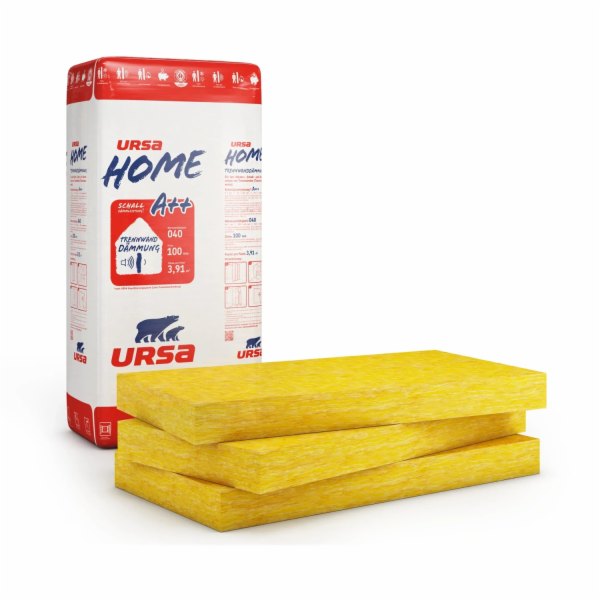 Příčková stěna Ursa Home 100 mm ze skelné vlny WLG 040