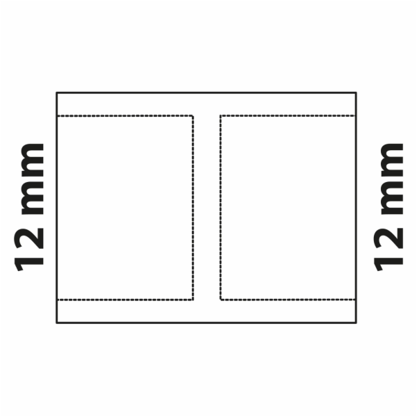 Dvojitá Kirchhoff zásuvka 12 mm, 2 prázdné zásuvky