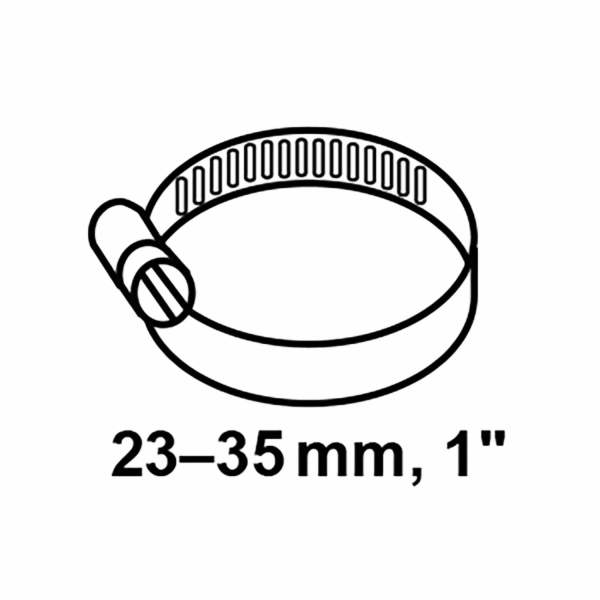 Hadicová spona Kirchhoff, šířka 9 mm, rozsah sevření 23 m...