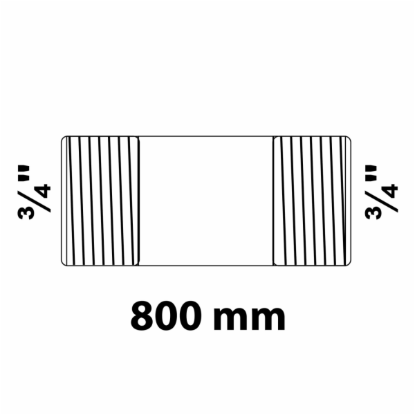 Dvojitá potrubní vsuvka Kirchhoff 26,4 mm (vnější závit 3...