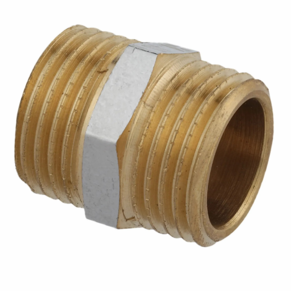 Dvojitá nipl Kirchhoff 16,7 mm (3/8" AG) chrom
