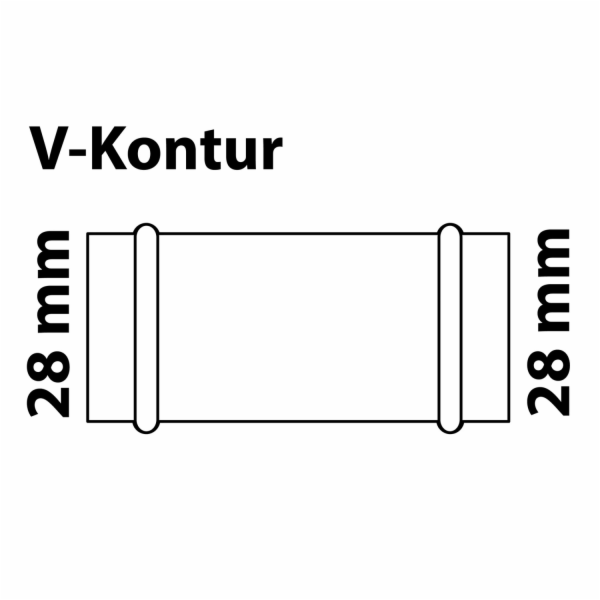 Kirchhoff CU dvojitá objímka 2 objímky prázdné 28 mm