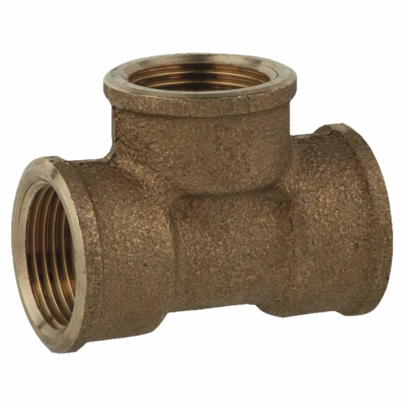 Kirchhoff T-kus 24,2 mm (3/4" vnitřní závit) červená mosaz