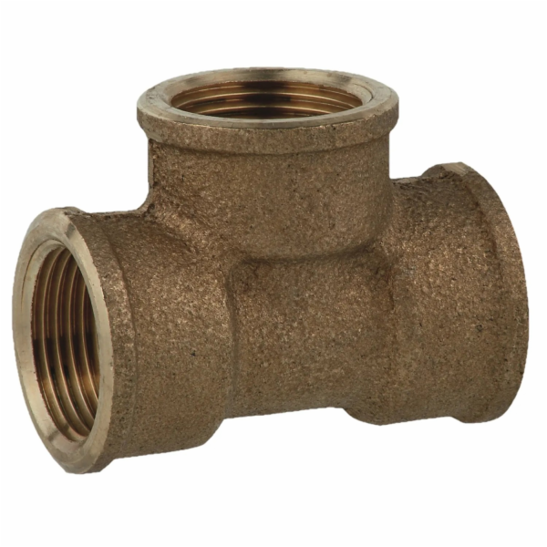 Kirchhoff T-kus 18,7 mm (1/2" vnitřní závit) červená mosaz