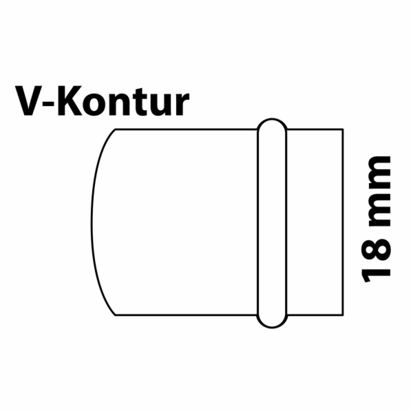 Koncová krytka Kirchhoff CU 1 pouzdro polotovar 18 mm