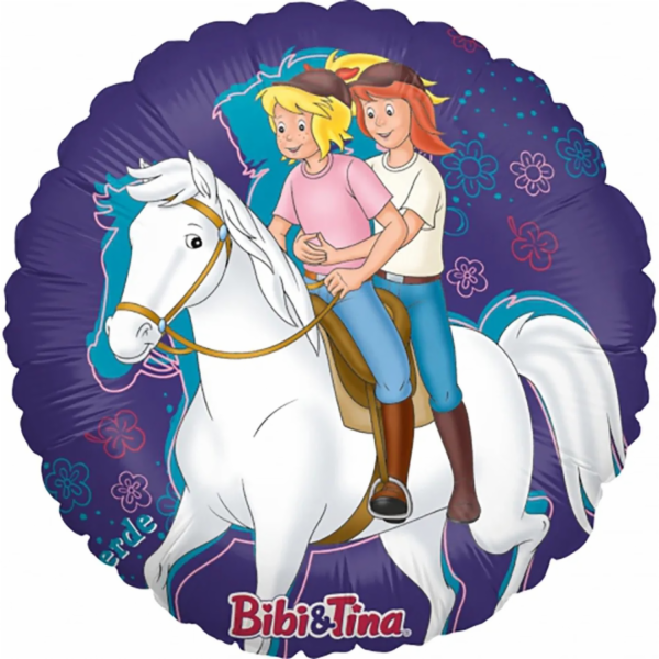 Fóliový balónek Party Factory Bibi & Tina kulatý O 42 cm ...