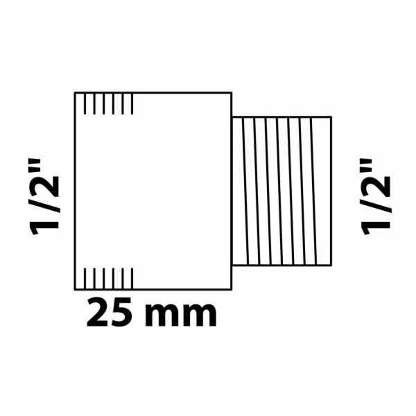 Prodloužení kohoutku Kirchhoff 18,7 mm (1/2" vnitřní) x 2...