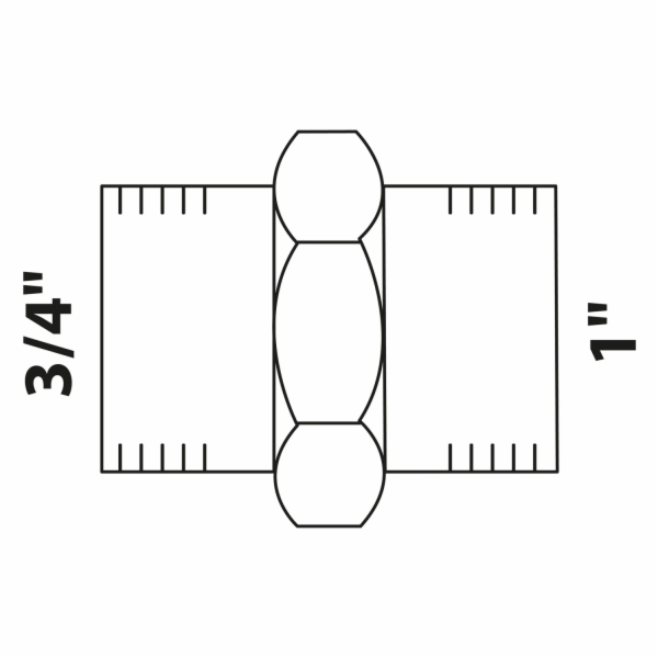Kirchhoff redukční dvojitá vsuvka 33,3 mm (1" vnější závi...