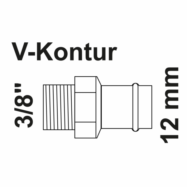 Kirchhoff přechodová nipl RG 1 objímka prázdná 12 mm x 16...