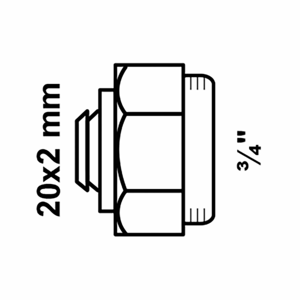 Šroubení Kirchhoff 20 mm x 24,2 mm (3/4" vnitřní závit) k...