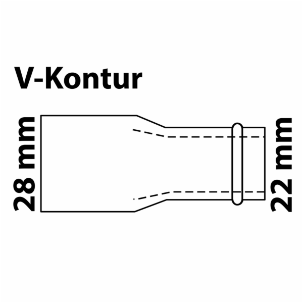 Kirchhoff redukční vsuvka CU 1 pouzdro polotovar 28 mm x ...