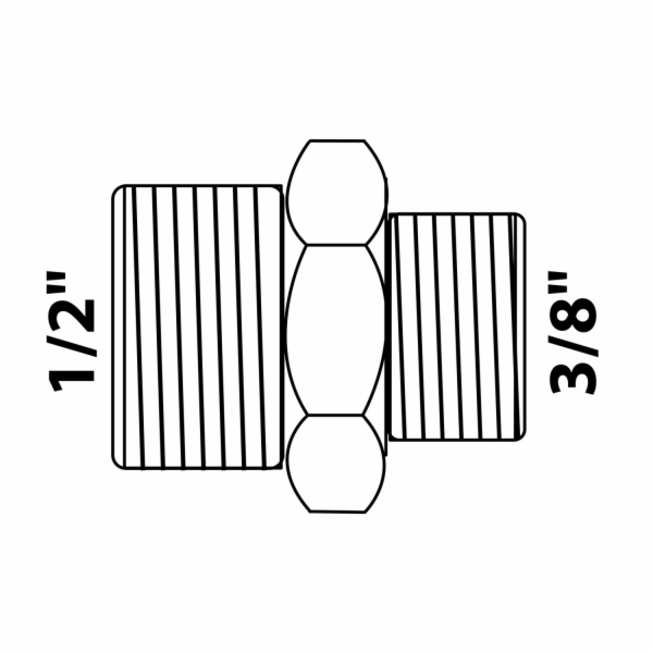 Kirchhoff redukční dvojitá vsuvka 21 mm (1/2" AG) x 16,7 ...