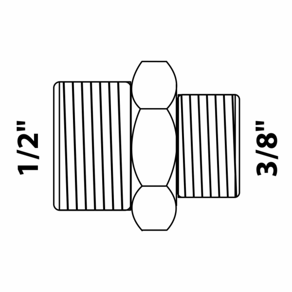 Kirchhoff redukční dvojitá nipl 21 mm (1/2" AG) x 16,7 mm...