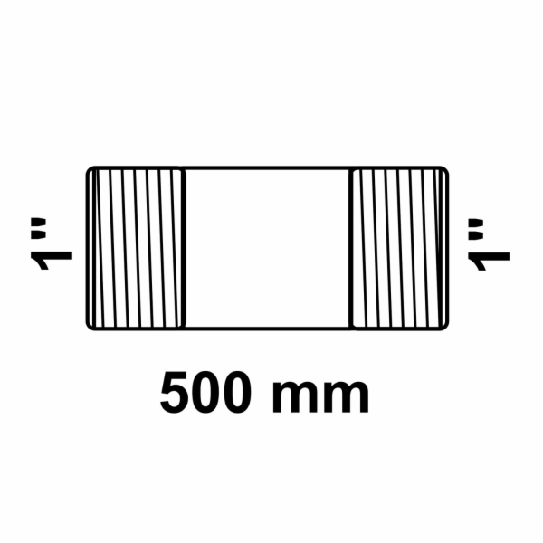 Dvojitá potrubní vsuvka Kirchhoff 33,3 mm (vnější závit 1...