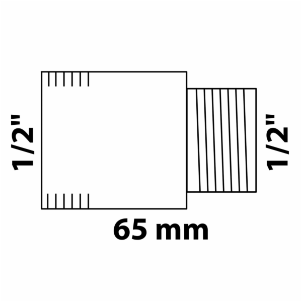 Prodloužení kohoutku Kirchhoff 18,7 mm (1/2" vnitřní) x 2...