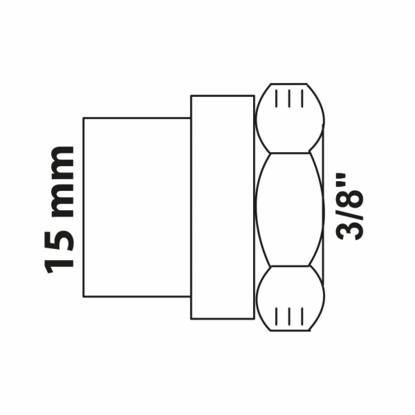 Kirchhoff přechodová objímka 15 mm x 15 mm (vnitřní závit...
