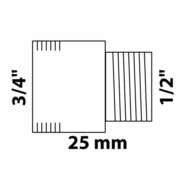 Prodloužení redukčního kohoutu Kirchhoff 21 mm (vnější zá...