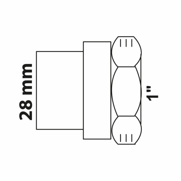 Kirchhoff přechodová objímka 28 mm x 30,3 mm (vnitřní záv...
