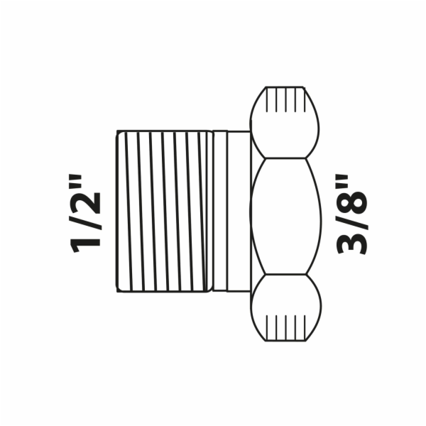 Kirchhoff redukce 21 mm (vnější závit 1/2") x 15 mm (vnit...
